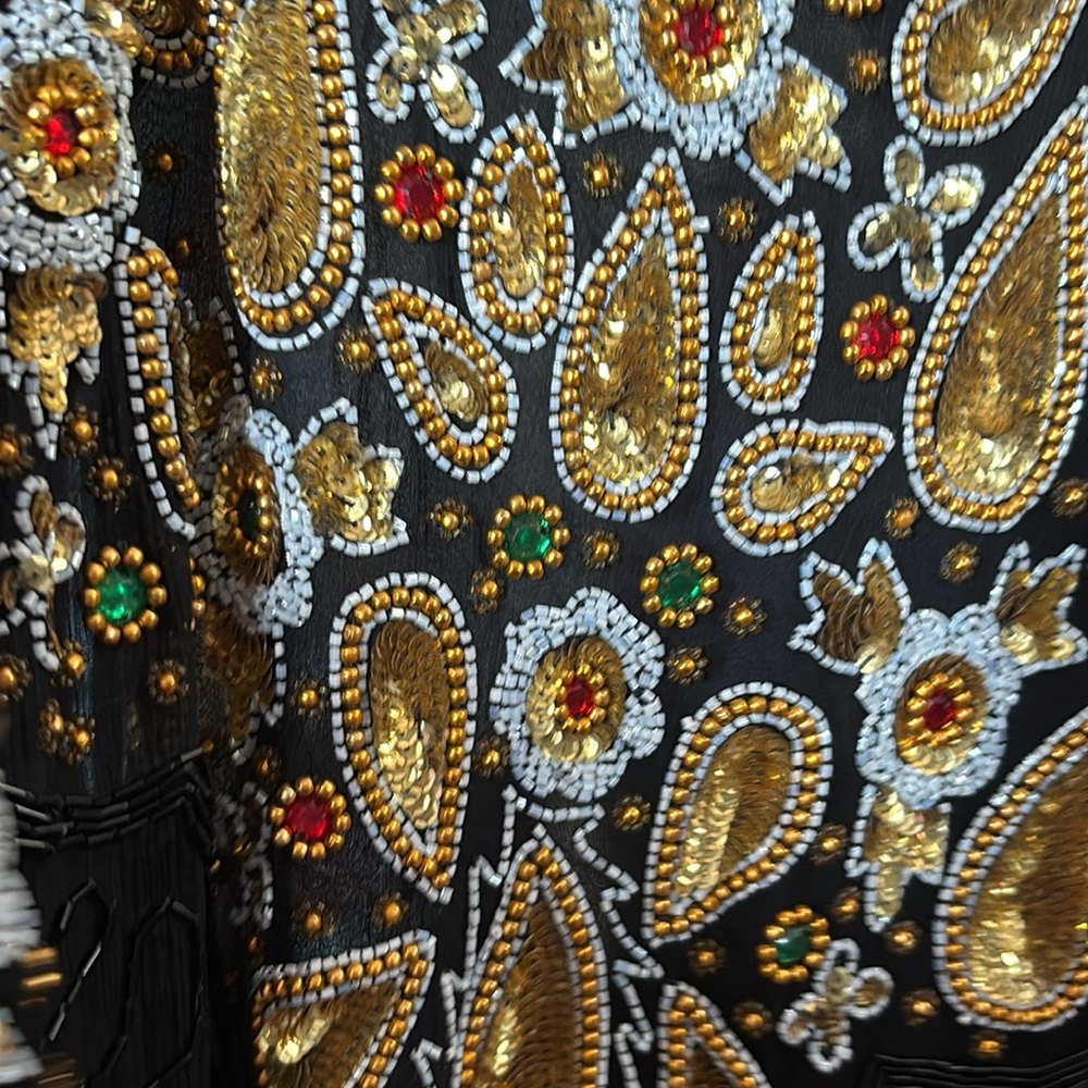Deadstock vintage Kaufmann’s Dept. store Laurence Kazar Beaded Party Dress NWT - Picture 9 of 9